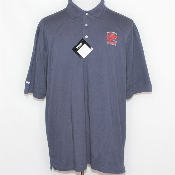 Ping Collection Mens XL Navy Blue Performance Activewear Pro Golf Polo Shirt - Picture 1 of 12